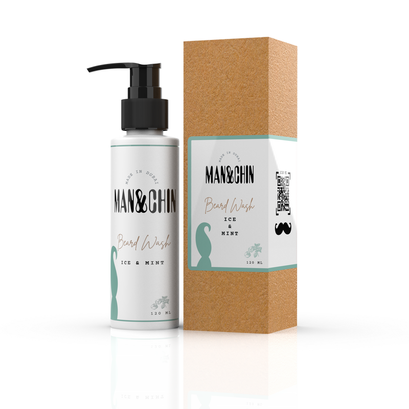 Man and Chin Beard Wash - Mint - Man-and-chin